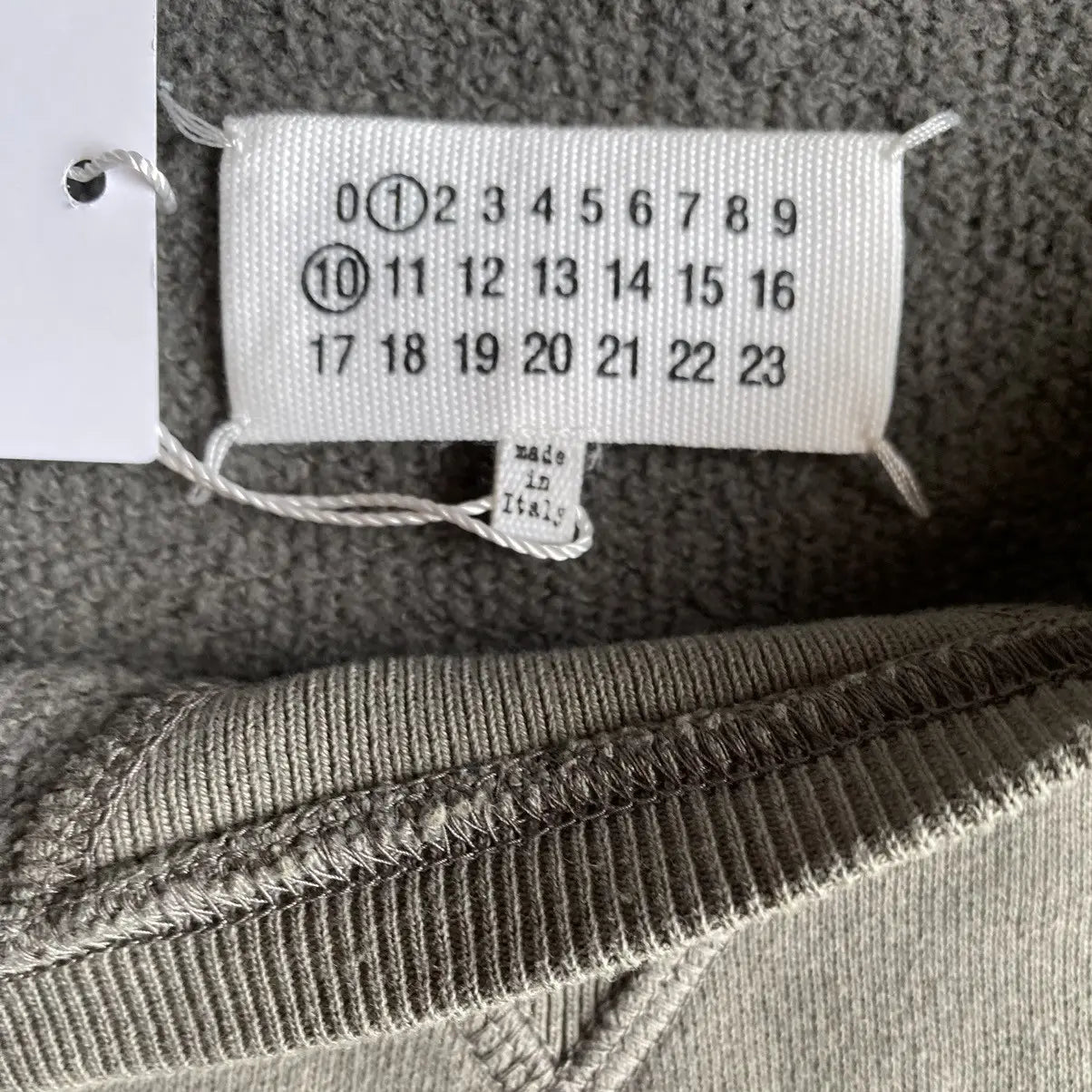 Maison Margiela - Fall22 Logo Embroidered 1 10 Oversize Sweater