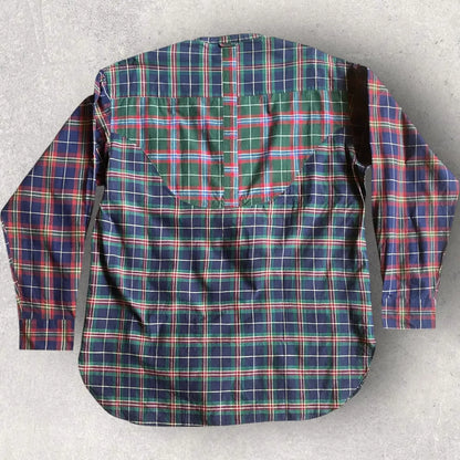 Comme des Garcons Homme - Vintage 80’s Plaid Tartan Oversize Pull Over Shirt