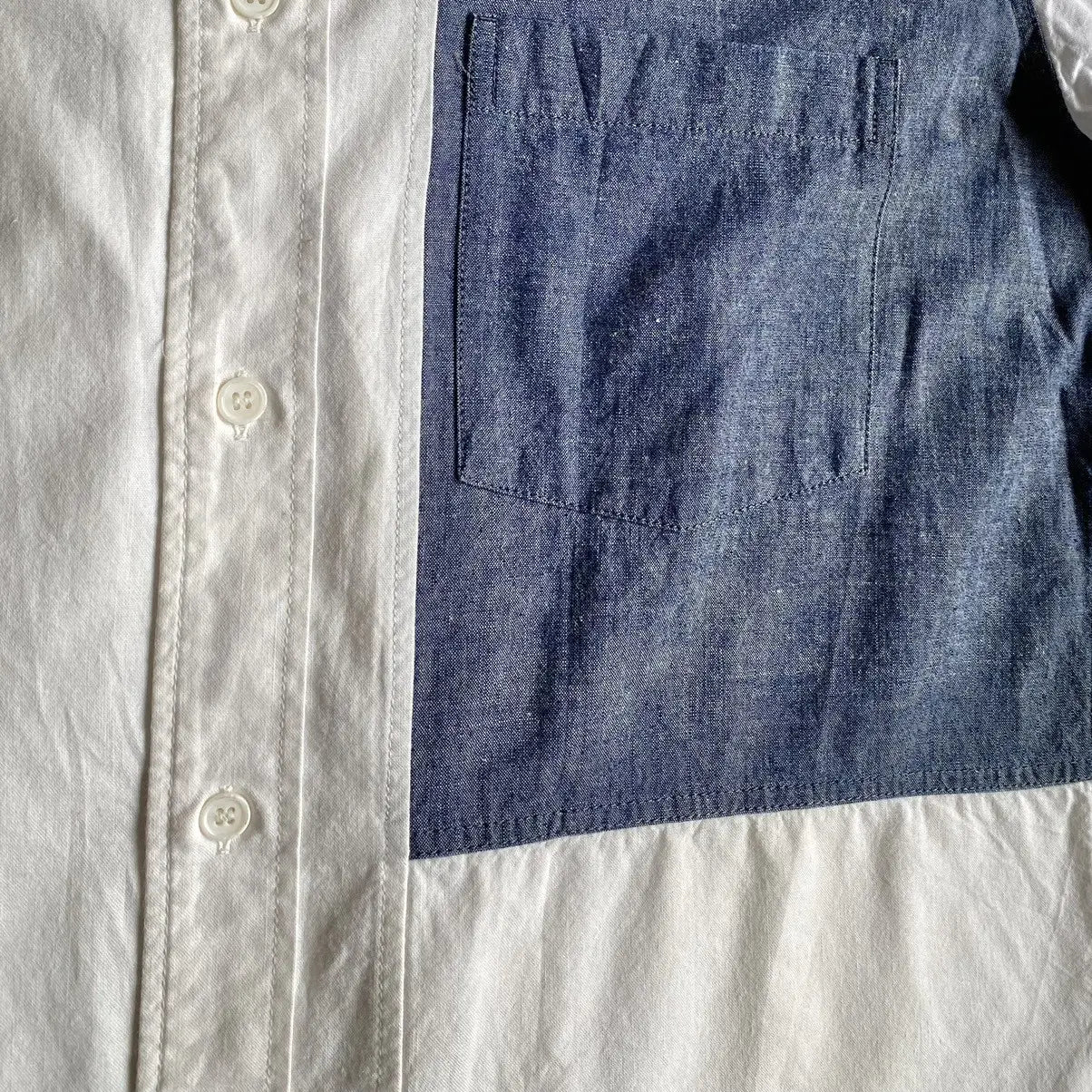 Yohji Yamamoto - Pour Homme Produce Denim Paychwork Shirt