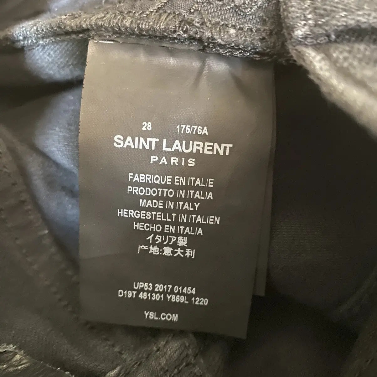 Saint Laurent Paris - SLP D14 Slim Fit Low Waist Jeans
