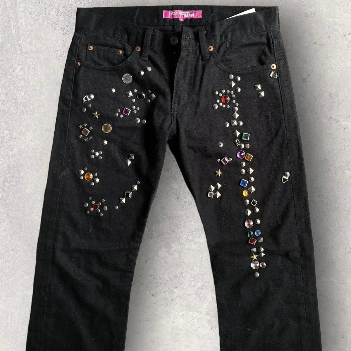 Comme des Garcons : Junya Watanabe Jewels Studded Jeans