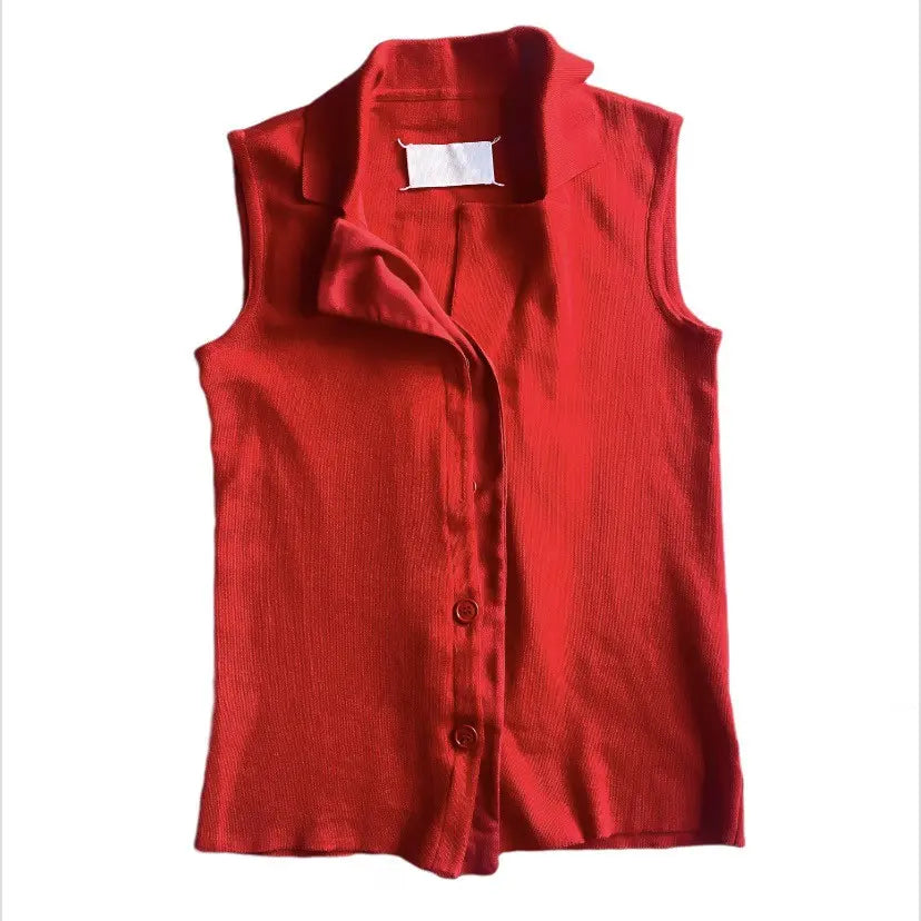Maison Margiela - SS07 Artisanal Wool Sleeveless Blazer