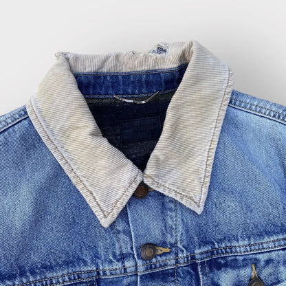 Saint Laurent Paris - SLP Corduroy Collar Denim Jacket