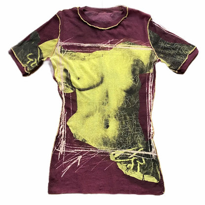 Jean Paul Gaultier - Vintage SS99 Venus Sheer Mesh Inside Out T Shirt