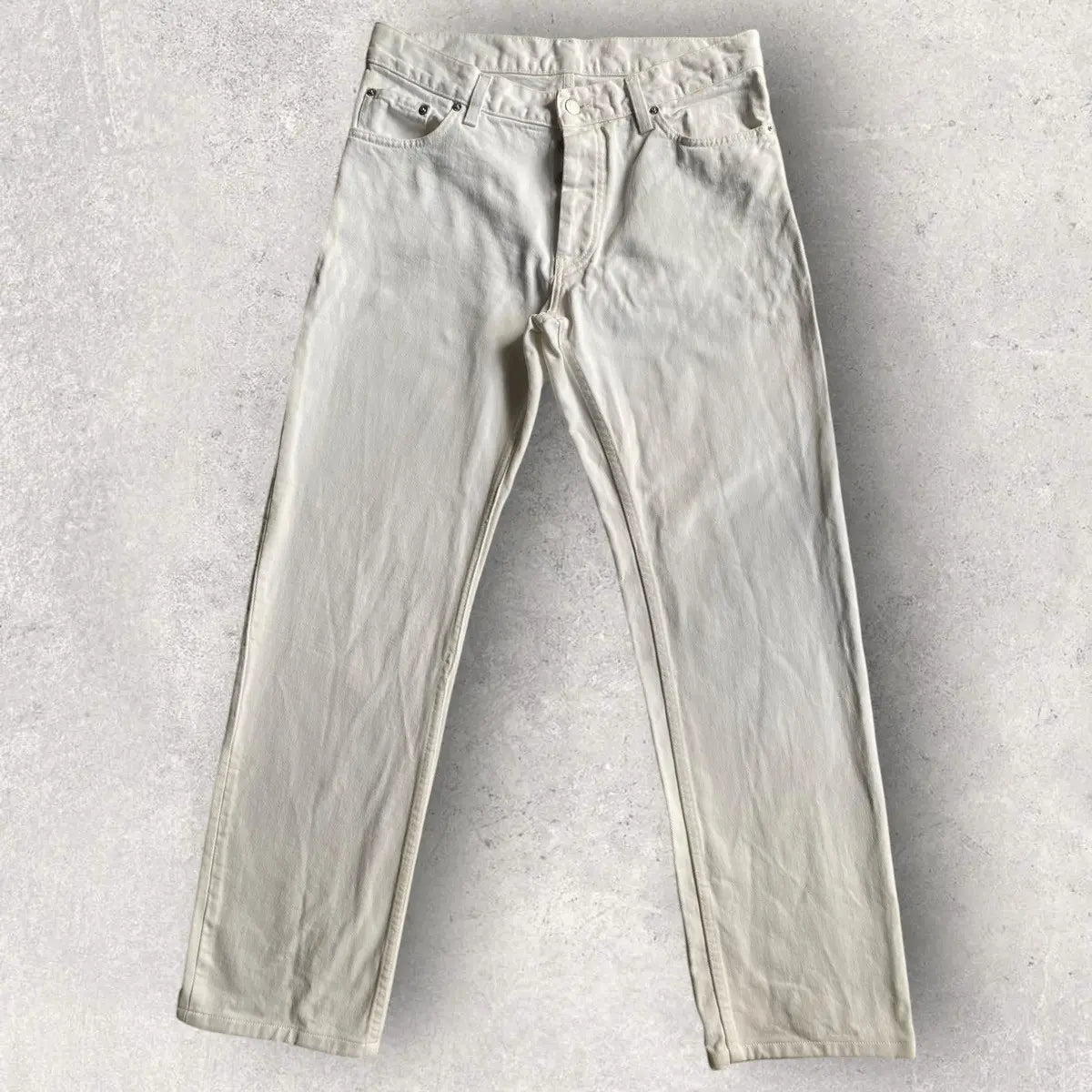 Helmut Lang - Archive Vintage White Denim Classic Cut