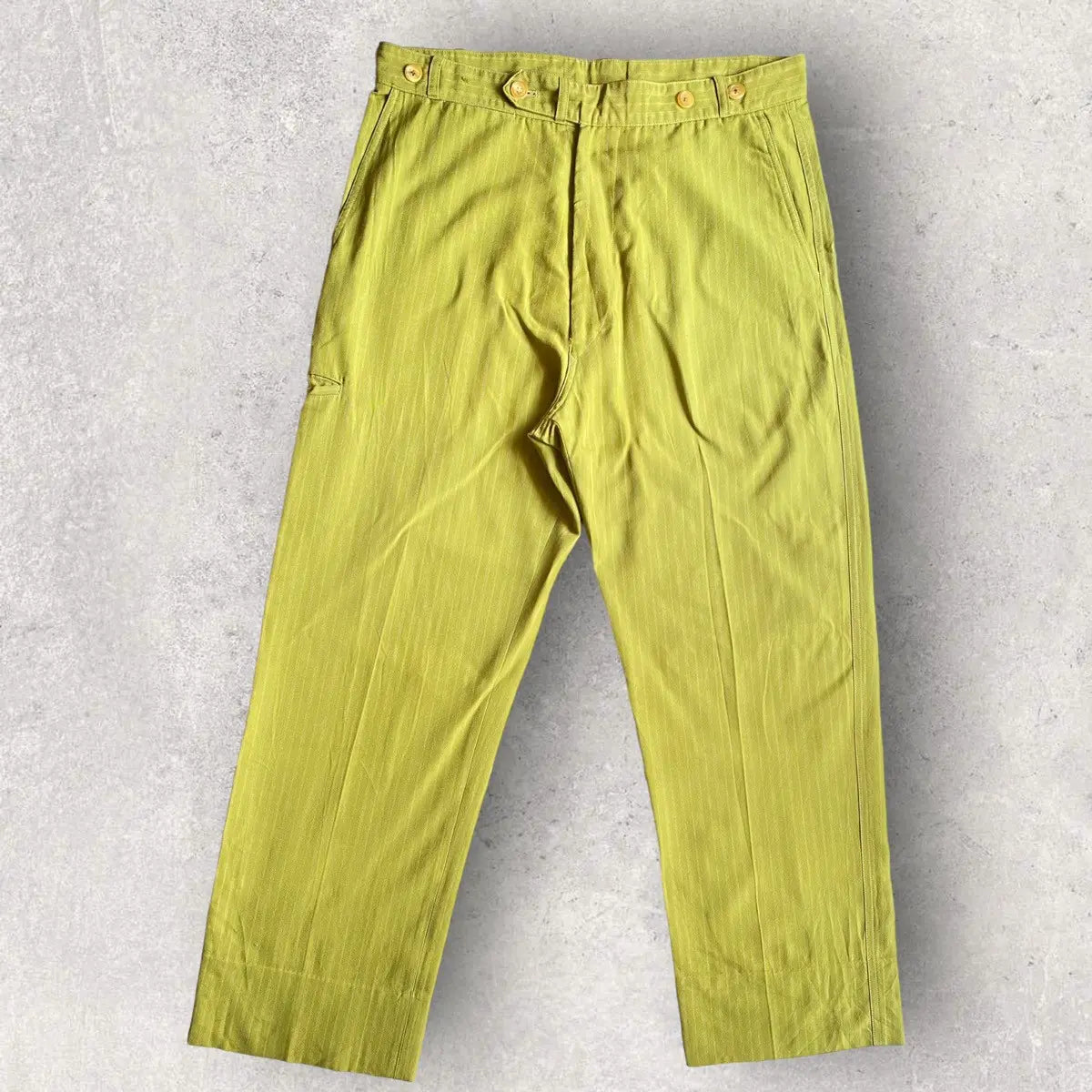 Yohji Yamamoto - Vintage SS99 Green Stripes Pants