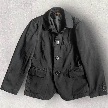 Comme des Garcons - Black Star Jacquard Poly Blazer