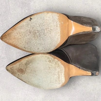 Maison Margiela - Margiela Brown Metallic Ankle Boots