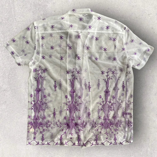 Bode - Mesh Embroidered Shirt