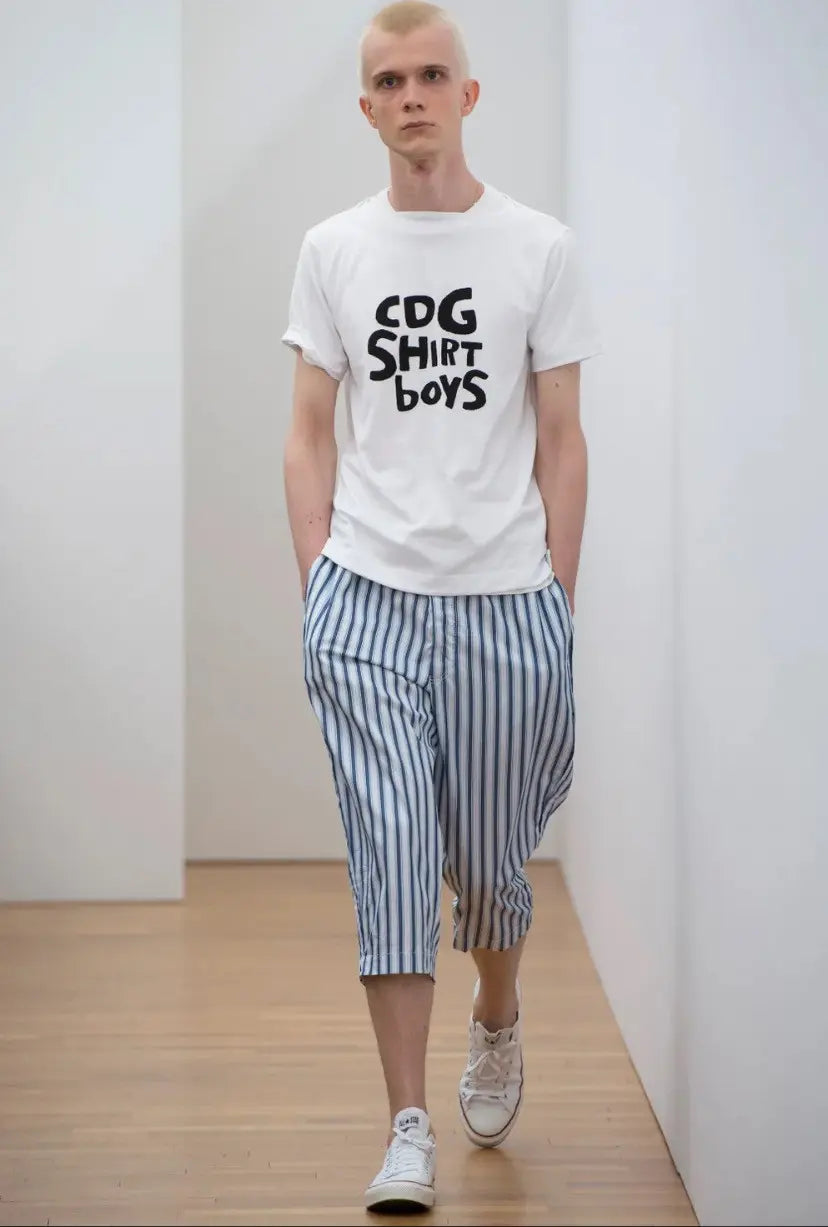 Comme des Garcons - SS17 Wide Neck Logo T Shirt