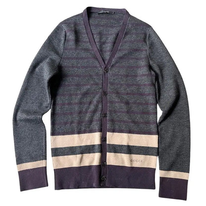 Gucci - Color Block Stripped Cardigan