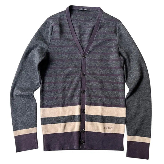 Gucci - Color Block Stripped Cardigan