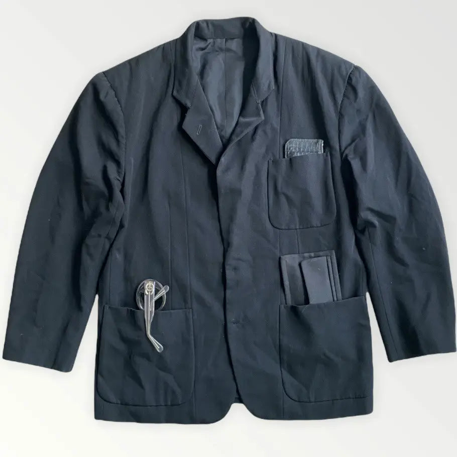 Comme des Garcons Homme Plus : Vintage AW90 Runway Oversize Inside Out Blazer