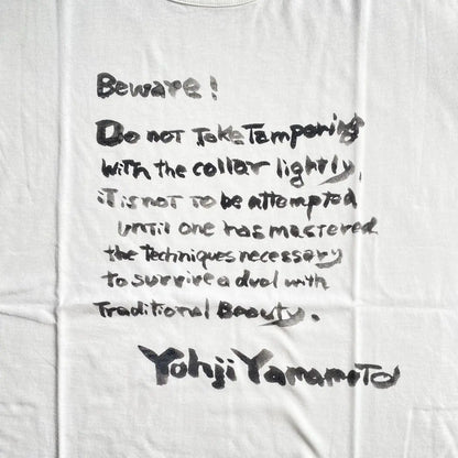 Yohji Yamamoto - SS22 Slogan Print T Shirt