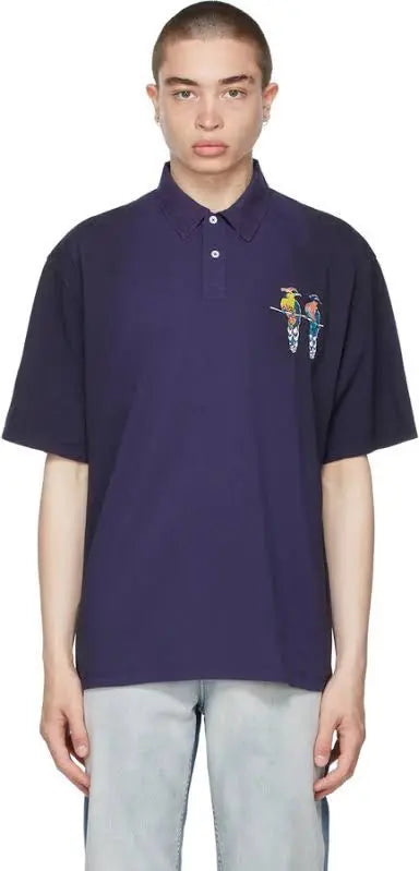Loewe x Paula Ibiza Parrots Embroidered Oversize Polo