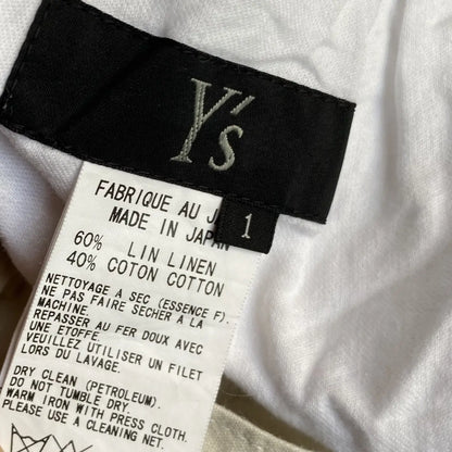 Yohji Yamamoto  SS10 Y’s Linen Blend Water Color Print Pants