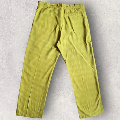 Yohji Yamamoto - Vintage SS99 Green Stripes Pants