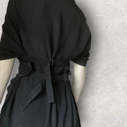 Yohji Yamamoto - Vintage AW95 Rayon Bondage Dress