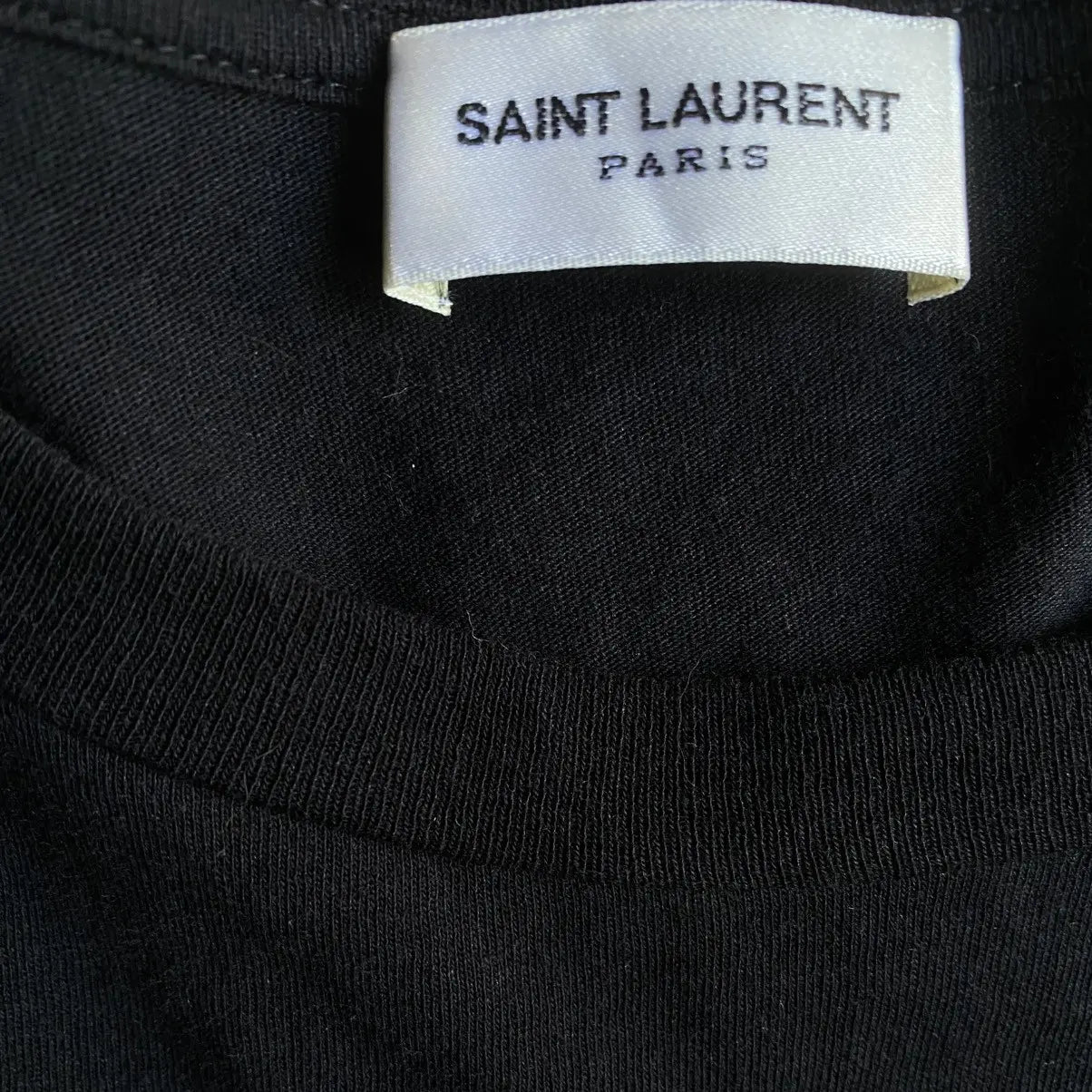 Saint Laurent Paris - 2017 Black Script Logo Oversize T Shirt