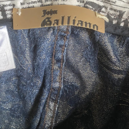 John Galliano - SS06 Wax Floral Jacquard Pants