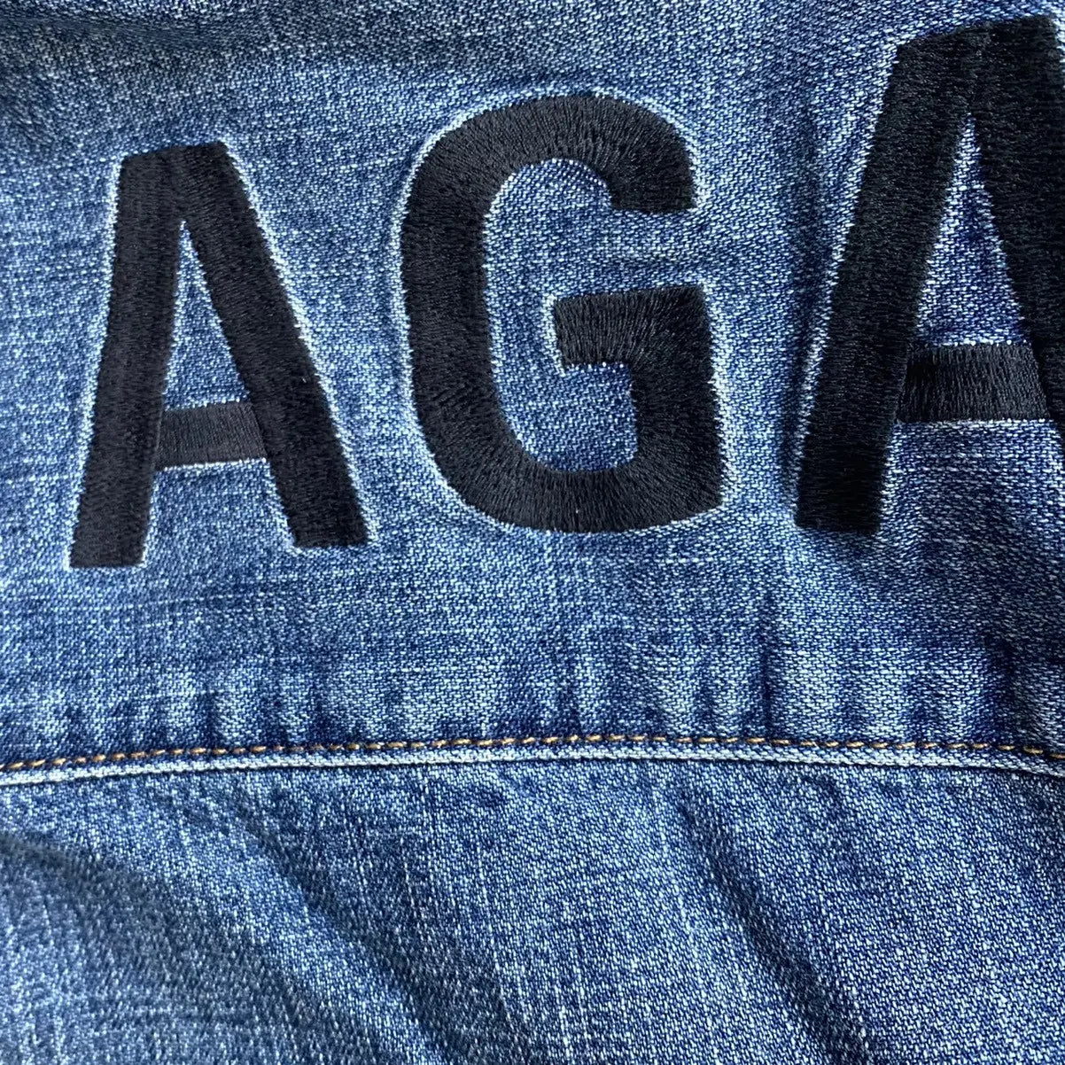 Balenciaga - 2019 Back Logo Embroidered Oversize Denim Shirt
