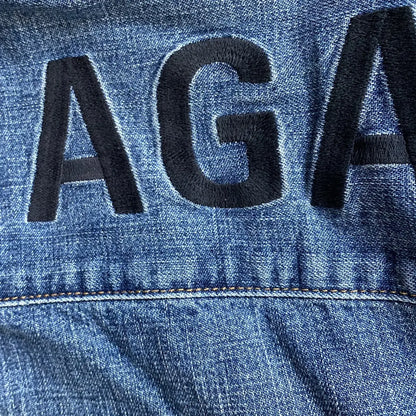 Balenciaga - 2019 Back Logo Embroidered Oversize Denim Shirt