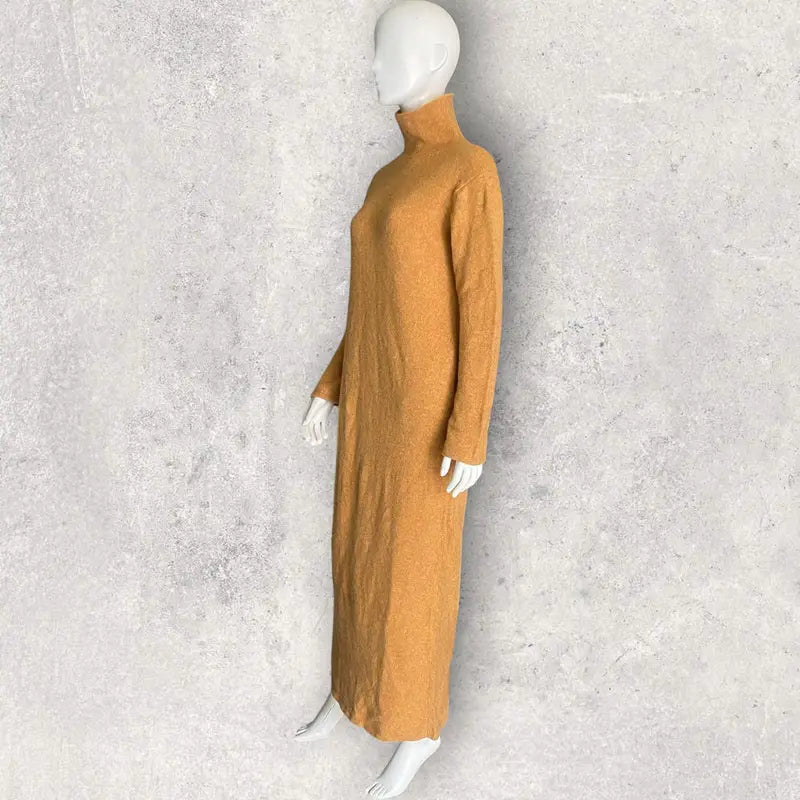 Yohji Yamamoto - Vintage AW95 Turtle Neck Wool Maxi Dress