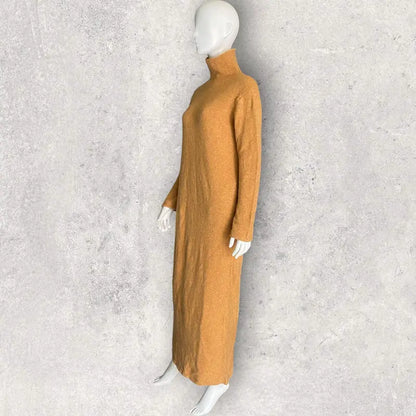 Yohji Yamamoto - Vintage AW95 Turtle Neck Wool Maxi Dress