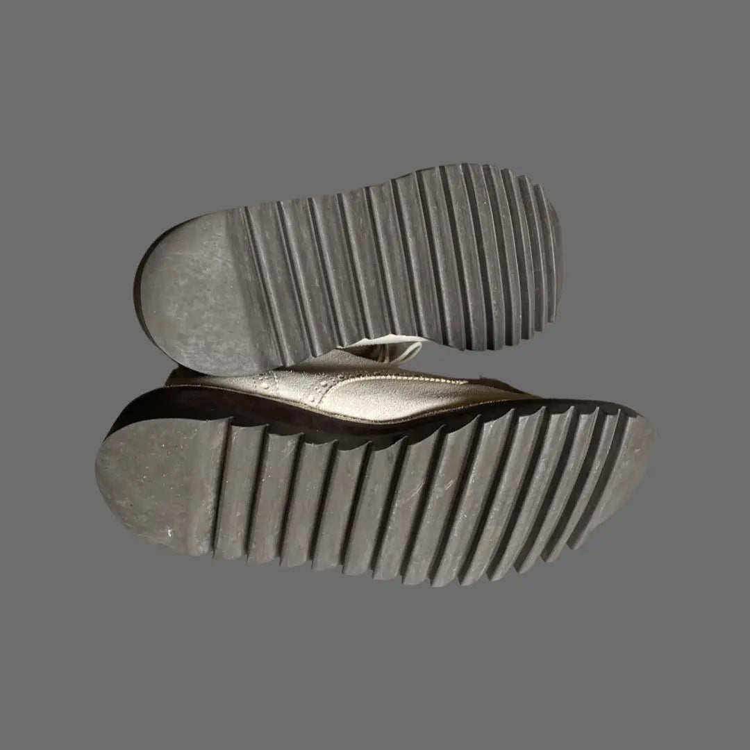 Yohji Yamamoto - AW03 Runway Shark Sole Suede Shoes