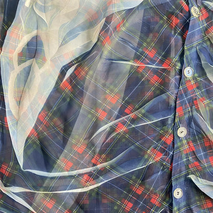 Yohji Yamamoto - Y’s Tartan Print Top
