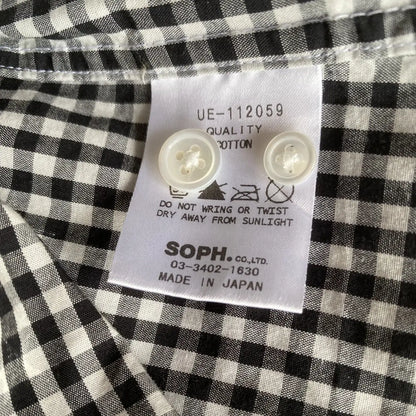 Hiroshi Fujiwara × Sophnet. × Uniform Experiment - Star Blk/Wht Plaid Shirt