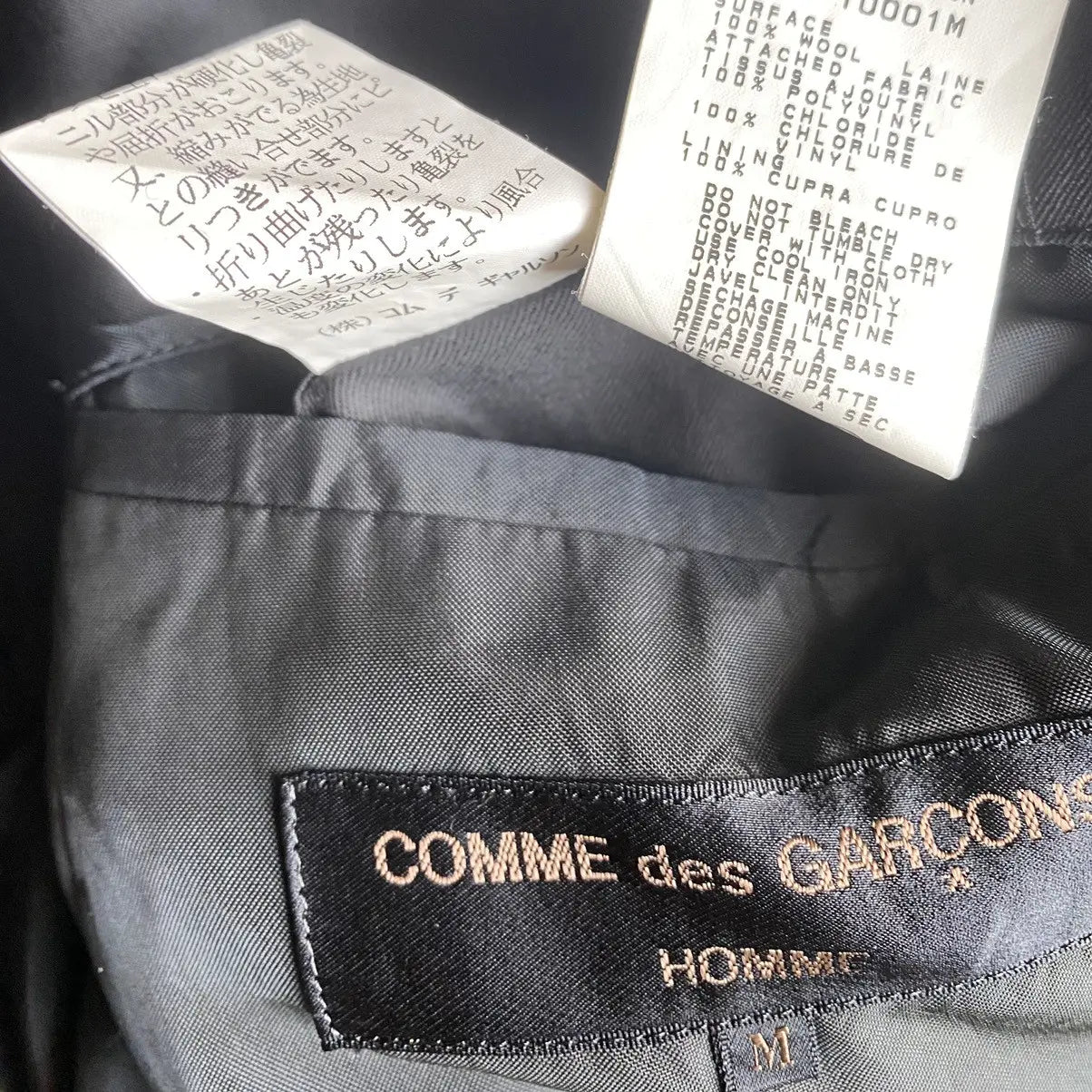 Comme des Garcons - Vintage 1996 Clear Vinyl Back Hem Blazer