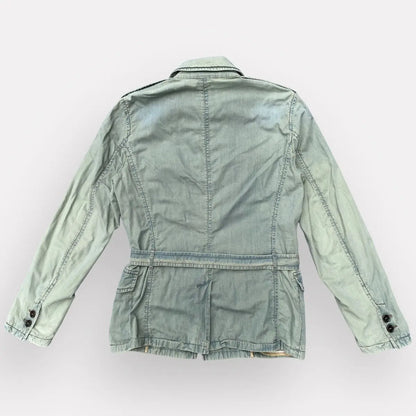 Prada - SS05 Runway Worn Denim Military Belted Back Jacket