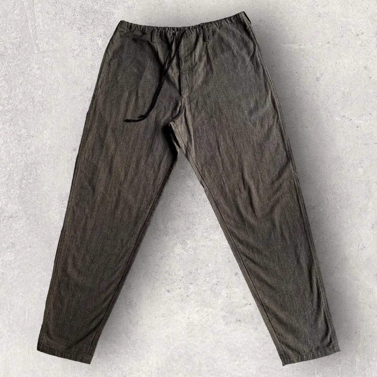 Yohji Yamamoto - Y’s For Men Herringbone Relax Drawstring Pants
