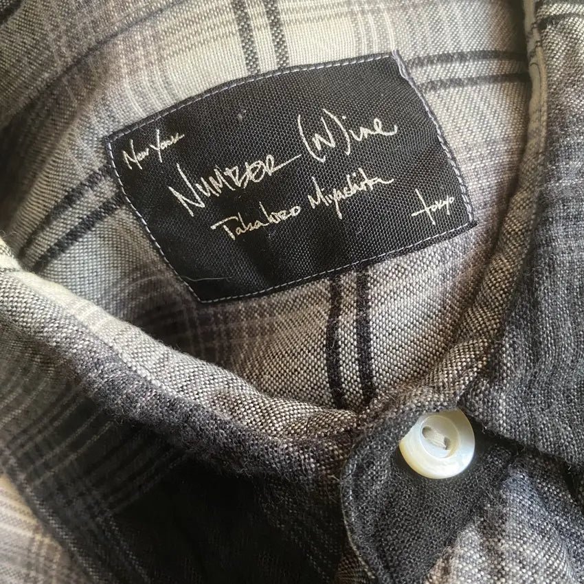 Number (N)ine - SS07 Plaid Rayon Western Shirt