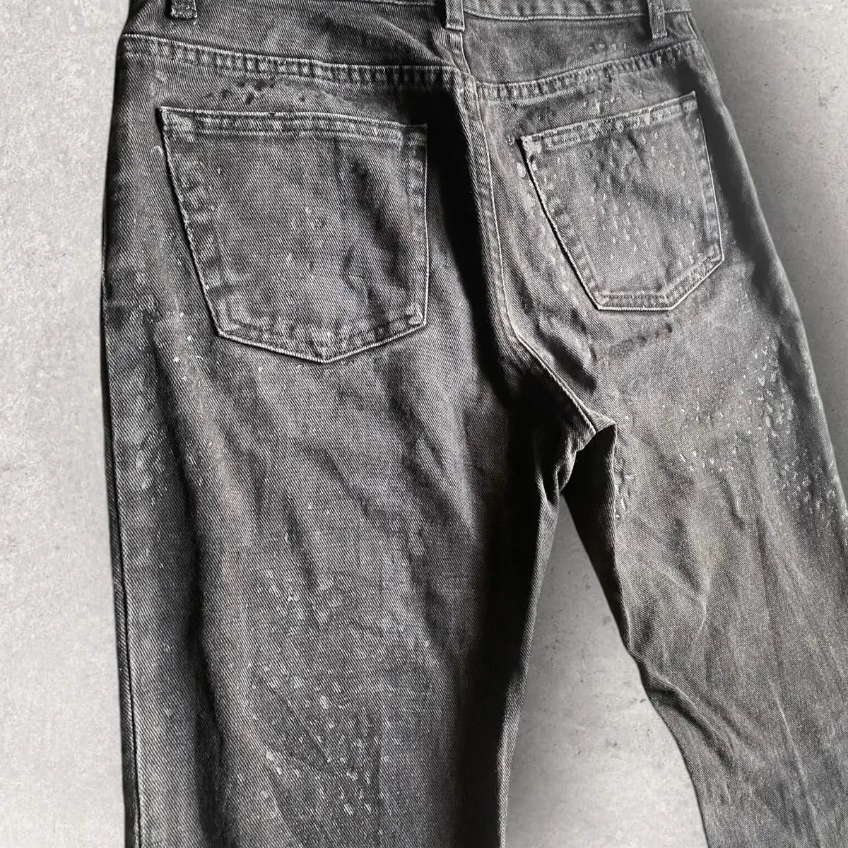Helmut Lang : SS03 Archive Rubber ‘Tyre’ Print Denim
