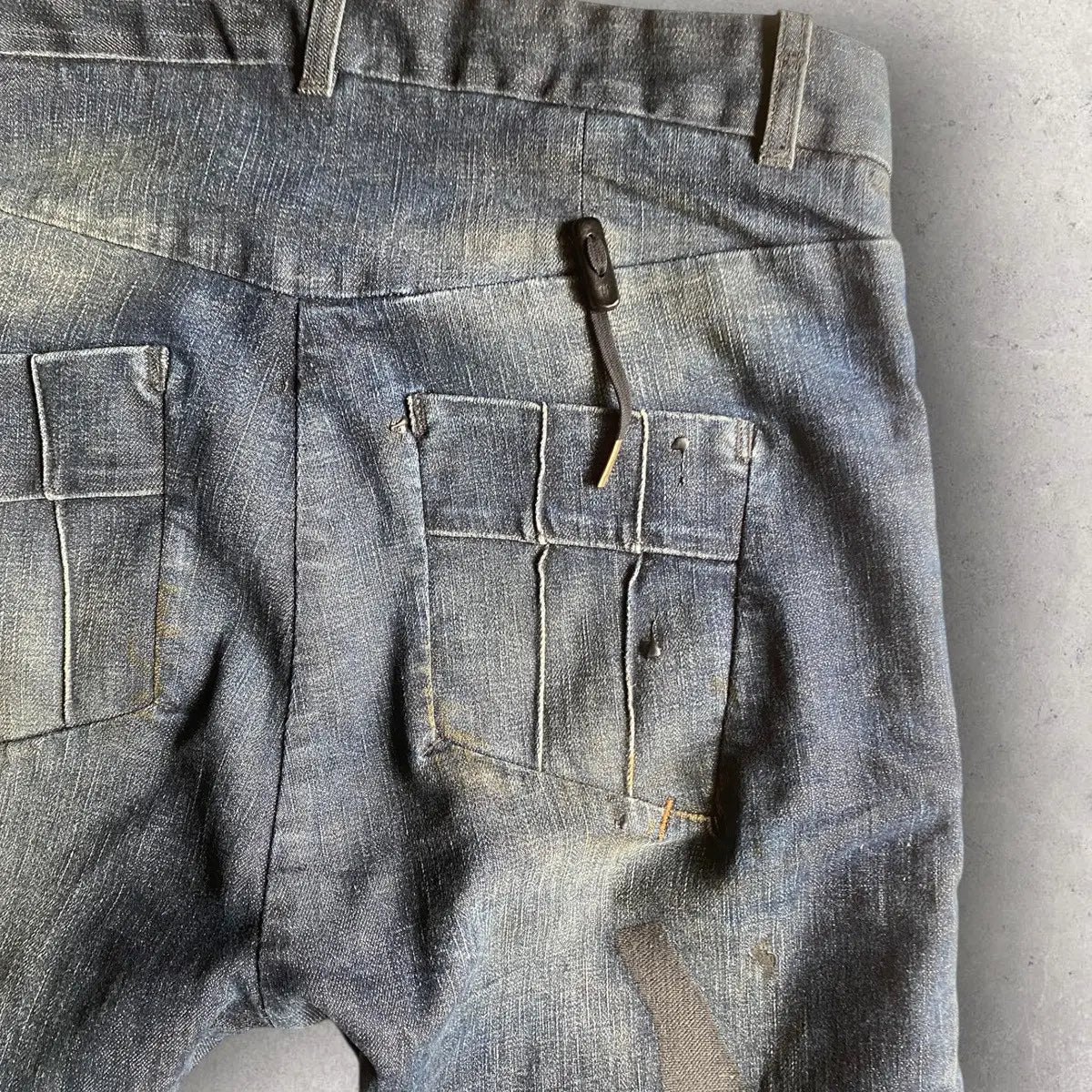 Boris Bidjan Saberi - AW21 P13 Tight Fit Dirty Dark Denim