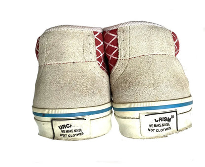 Undercover - FW16 Red Suede Fence-Print Chukka Boots Sneakers