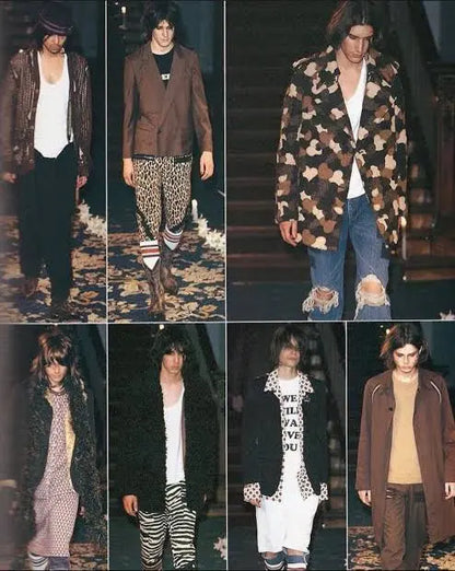 Number (N)ine : 2003 “Touch Me I’m Sick” Leopard Heart Print Bondage Pants