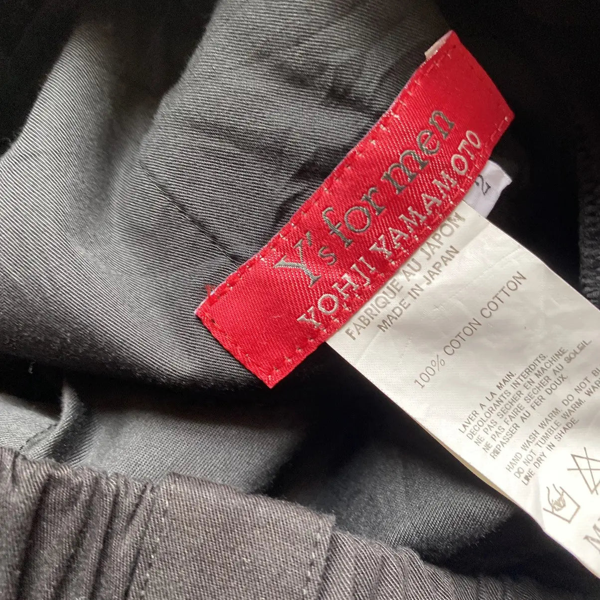 Yohji Yamamoto  Y’s Red Label Elastic Waist Easy Pants