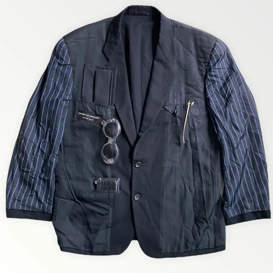 Comme des Garcons Homme Plus : Vintage AW90 Runway Oversize Inside Out Blazer