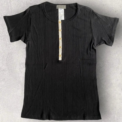 Yohji Yamamoto - YYHP Buttons Front Ribbed Tee