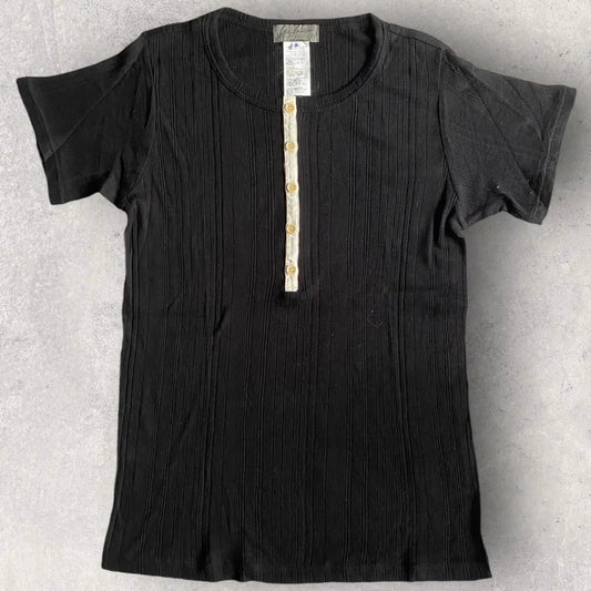 Yohji Yamamoto - YYHP Buttons Front Ribbed Tee