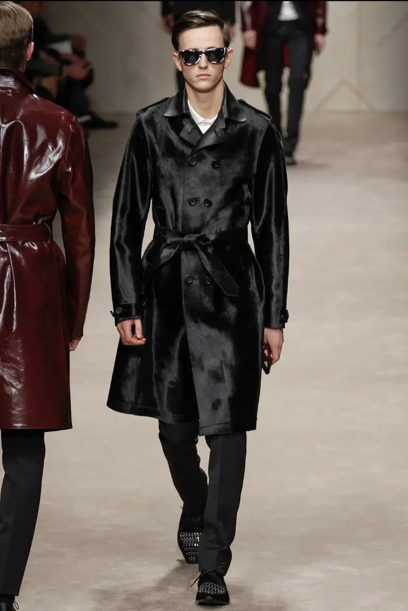 Burberry - Fall13 Studded Black Pony Hair Shoes christopher bailey