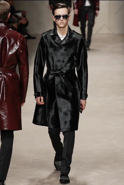 Burberry - Fall13 Studded Black Pony Hair Shoes christopher bailey