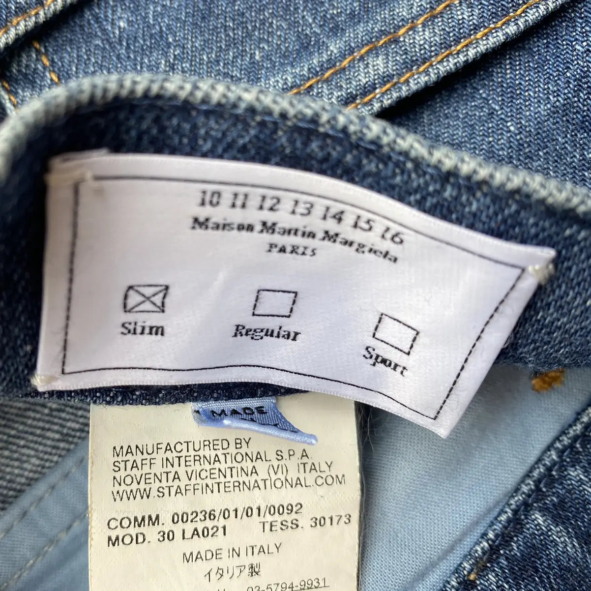 Maison Margiela - MMM AW09 Ten Slim Fit Jeans