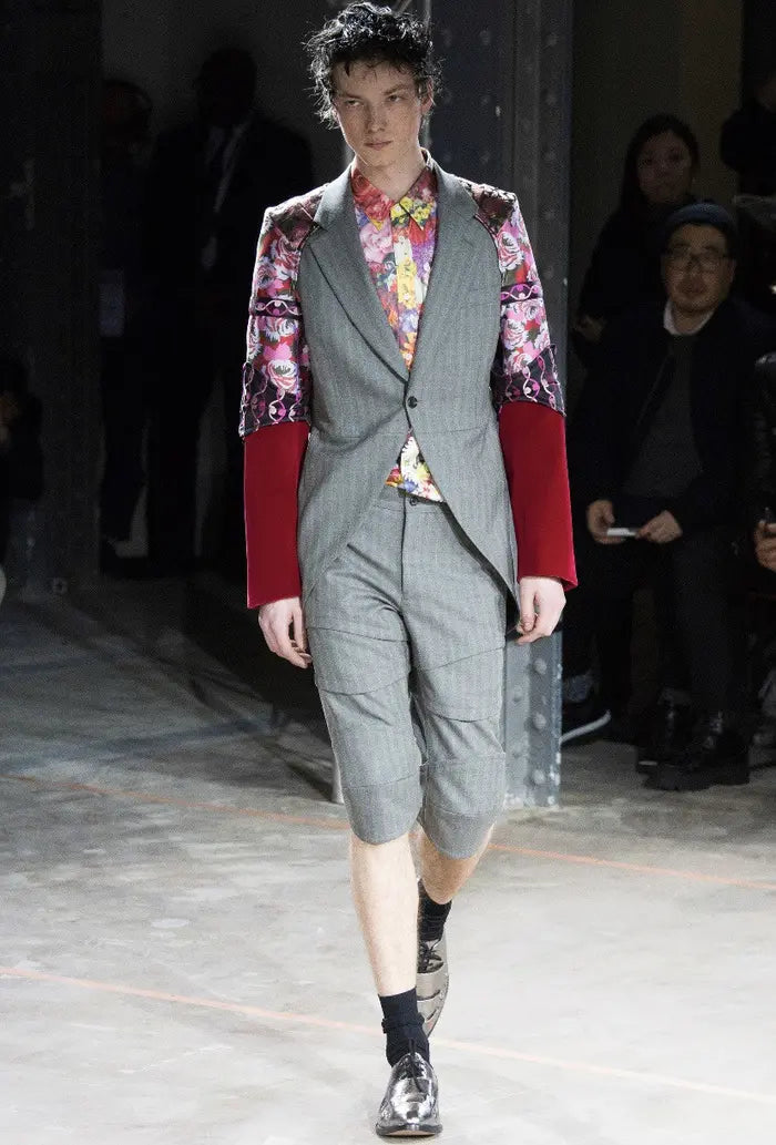 Comme des Garcons Homme Plus : Fall 16 Runway Silver Armor Shoes