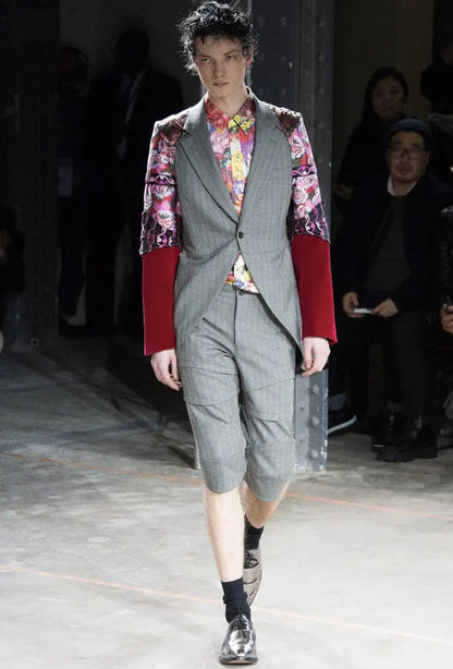 Comme des Garcons Homme Plus : Fall 16 Runway Silver Armor Shoes