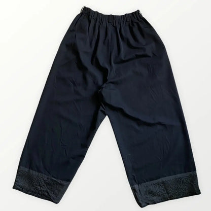 Yohji Yamamoto - Y’s Black Wool With Rayon Hem Replax Fit