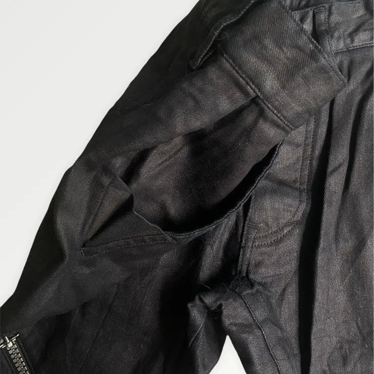 Vivienne Westwood - Resin Black Coated Zip Denim